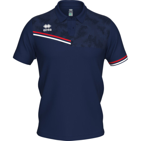 Polo ERREA Emir Navy Red White face