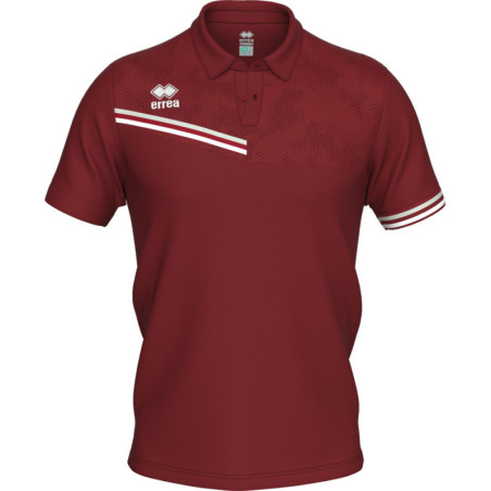 Polo ERREA Emir Maroon Grey White face