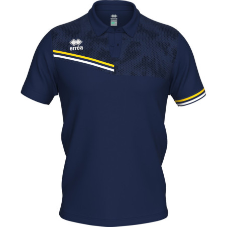 Polo ERREA Emir Navy Yellow White face
