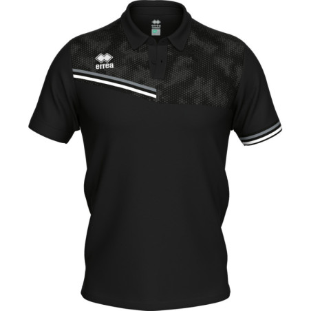 Polo ERREA Emir Black Anthracite White face