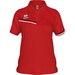 Polo ERREA Femme Eden Red Black White face