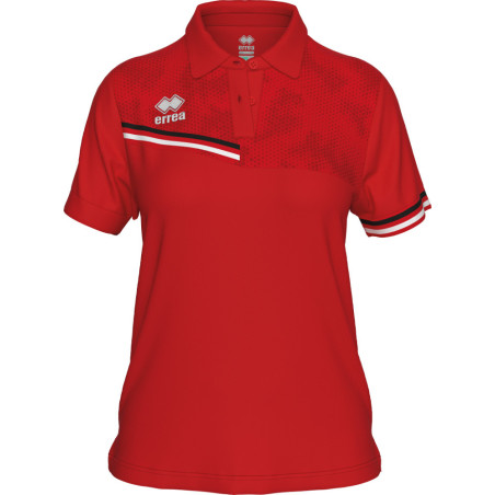 Polo ERREA Femme Eden Red Black White face