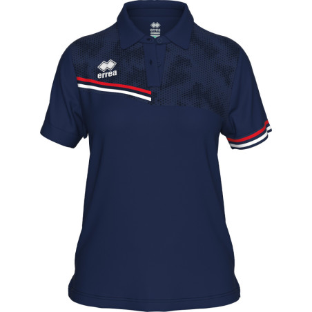 Polo ERREA Femme Eden Navy Red White face