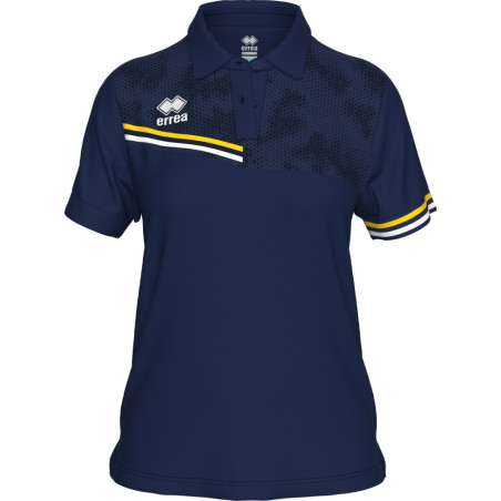 Polo ERREA Femme Eden Navy Yellow White face