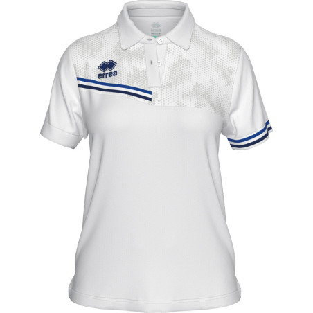 Polo ERREA Femme Eden White Blue Navy face