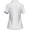 Polo ERREA Femme Eden White Blue Navy dos