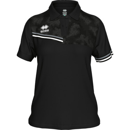 Polo ERREA Femme Eden Black Anthracite White face