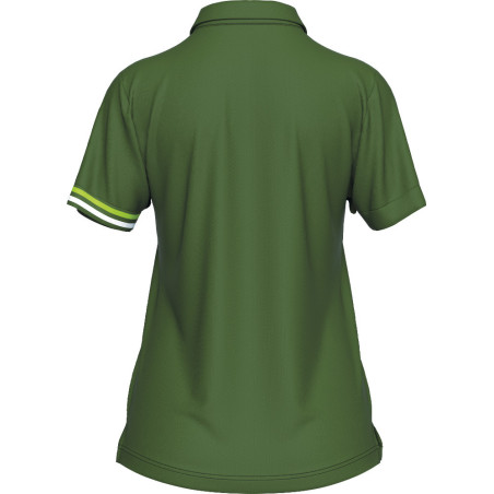 Polo ERREA Femme Eden Military Green Green Fluo White dos