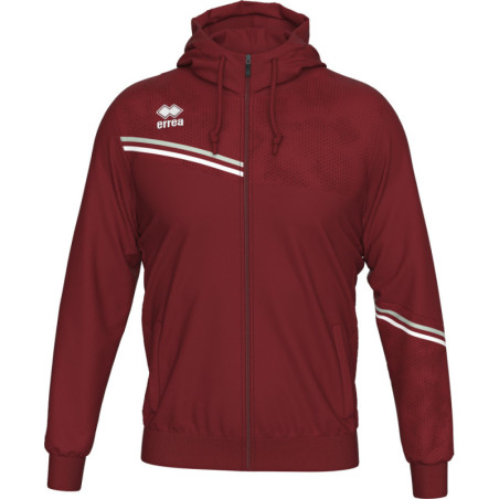 Veste à capuche ERREA Eber Maroon Grey White face