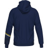 Veste à capuche ERREA Eber Navy Yellow White dos