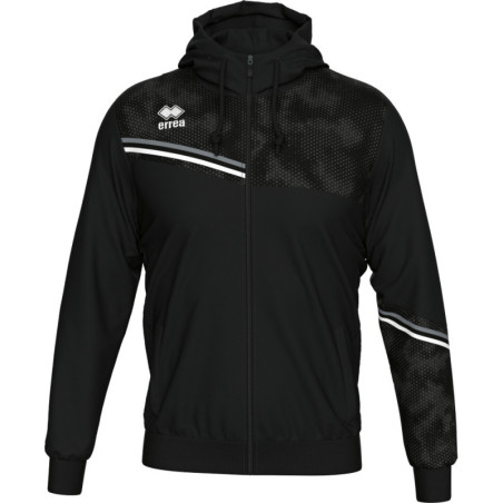 Veste à capuche ERREA Eber Black Anthracite White face
