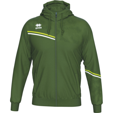 Veste à capuche ERREA Eber Military Green Green Fluo White face