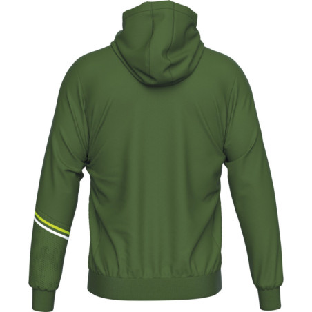 Veste à capuche ERREA Eber Military Green Green Fluo White dos