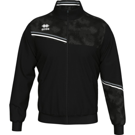 Veste de survêtement ERREA Elton Black Anthracite White face