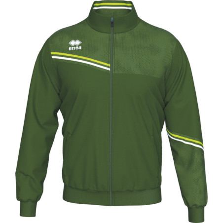 Veste de survêtement ERREA Elton Military Green Green Fluo White face