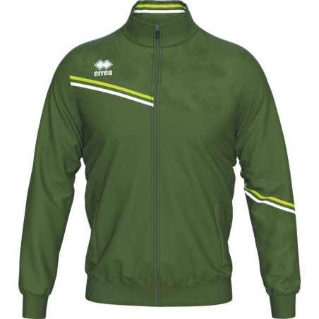 Veste de survêtement ERREA Erick Military Green Green Fluo White face