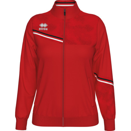 Veste de survêtement ERREA Femme Estella Red Black White face