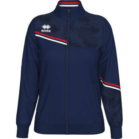 Veste de survêtement ERREA Femme Estella Navy Red White face