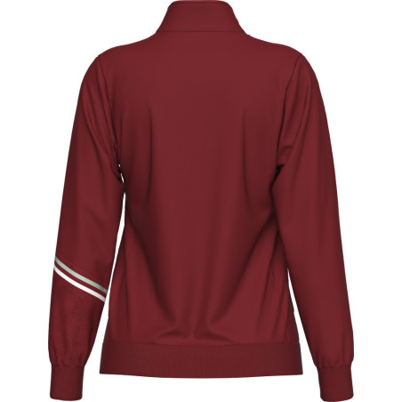 Veste de survêtement ERREA Femme Estella Maroon Grey White dos