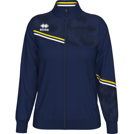 Veste de survêtement ERREA Femme Estella Navy Yellow White face