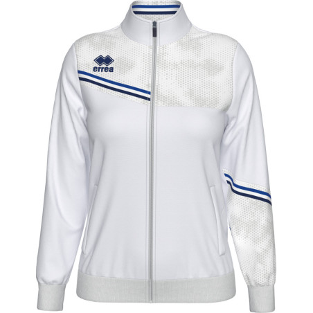 Veste de survêtement ERREA Femme Estella White Blue Navy face