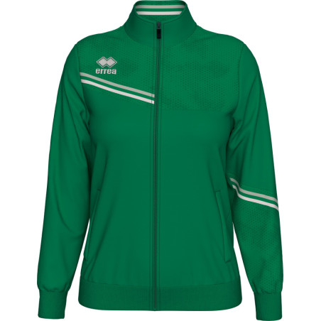 Veste de survêtement ERREA Femme Estella Green Grey White face