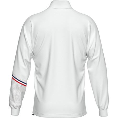 Sweat zippé ERREA Elias White Navy Red dos