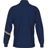 Sweat zippé ERREA Elias Navy Yellow White dos