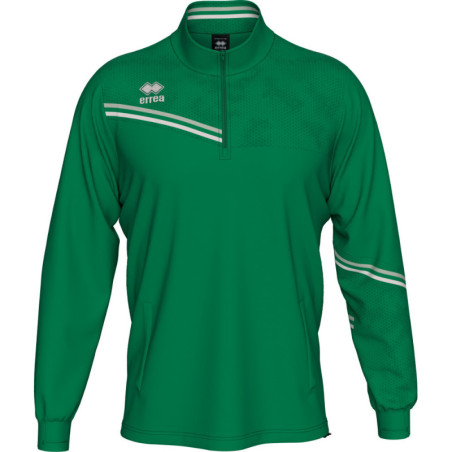 Sweat zippé ERREA Elias Green Grey white face