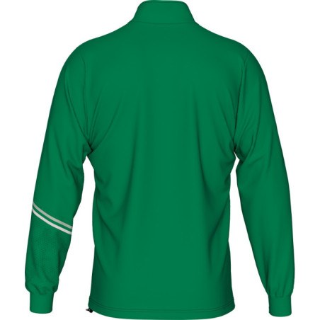 Sweat zippé ERREA Elias Green Grey white dos