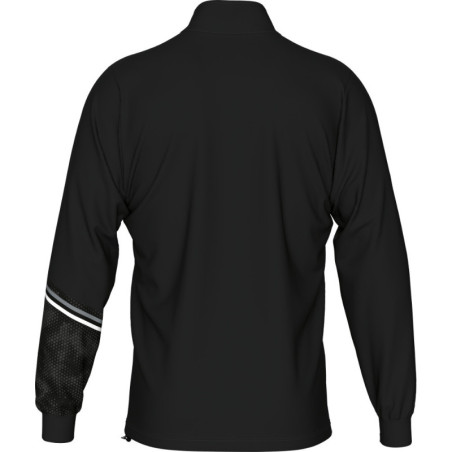 Sweat zippé ERREA Elias Black Anthracite White dos