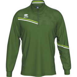 Sweat zippé ERREA Elias Military Green Green Fluo White face