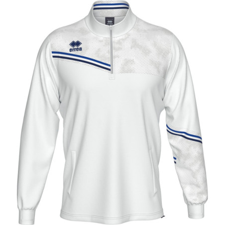 Sweat zippé ERREA Elias White Blue Navy face