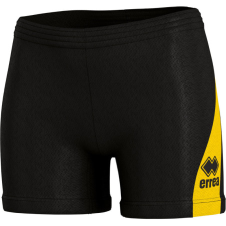 Short ERREA Femme Amazon Pro Black Yellow face