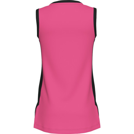 Maillot de basket ERREA Femme Becky Fuchsia Fluo Black dos