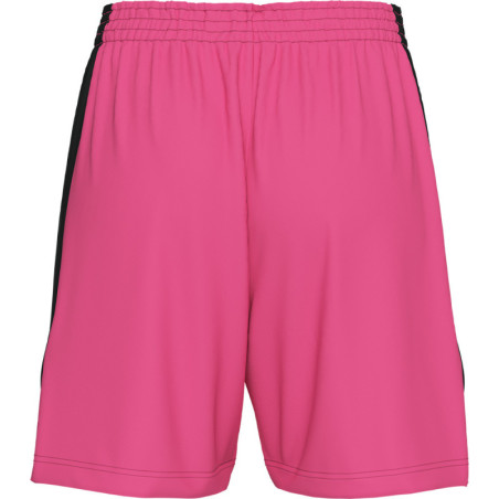 Short de basket ERREA Femme Chicago réversible Fuchsia Fluo Black dos