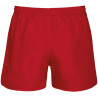Short de rugby Proact Sporty Red dos