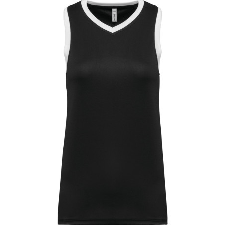 Maillot de basket Femme Proact Black White face