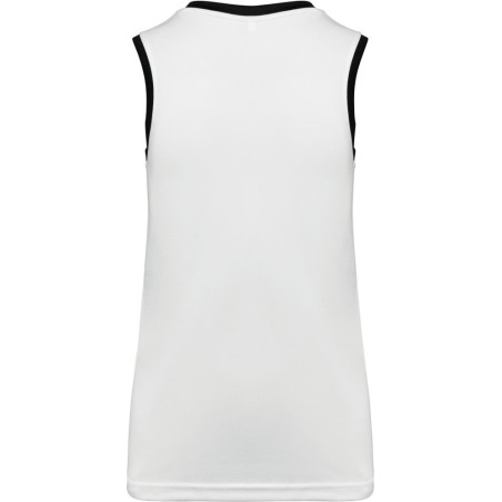 Maillot de basket Femme Proact White Black dos