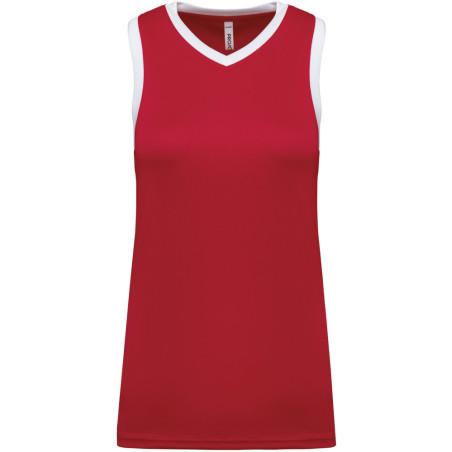 Maillot de basket Femme Proact Sporty Red White face
