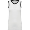 Maillot de basket Femme Proact White Black face