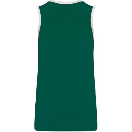 Maillot de basket Femme Proact Dark Green White dos