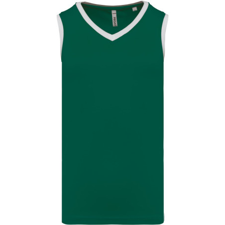 Maillot de basket Proact Dark Green White face