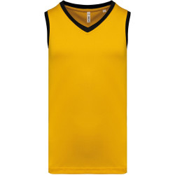 Maillot de basket Proact Sporty Yellow Black face