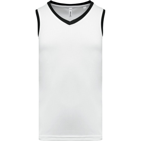 Maillot de basket Proact White Black face