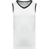 Maillot de basket Proact White Black face