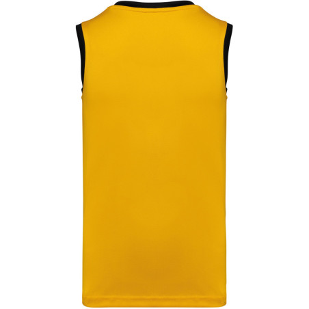 Maillot de basket Proact Sporty Yellow Black dos