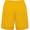Short de basket Femme Proact Sporty Yellow dos