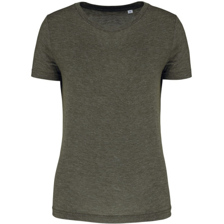 Tee-Shirt Triblend Sport Proact Dark Khaki Heather face