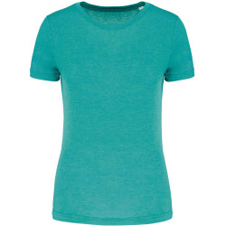 Tee-Shirt Triblend Sport Proact Turquoise Blue Heather face